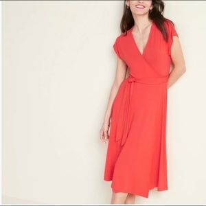 Old Navy Wrap Dress- Color : Coral